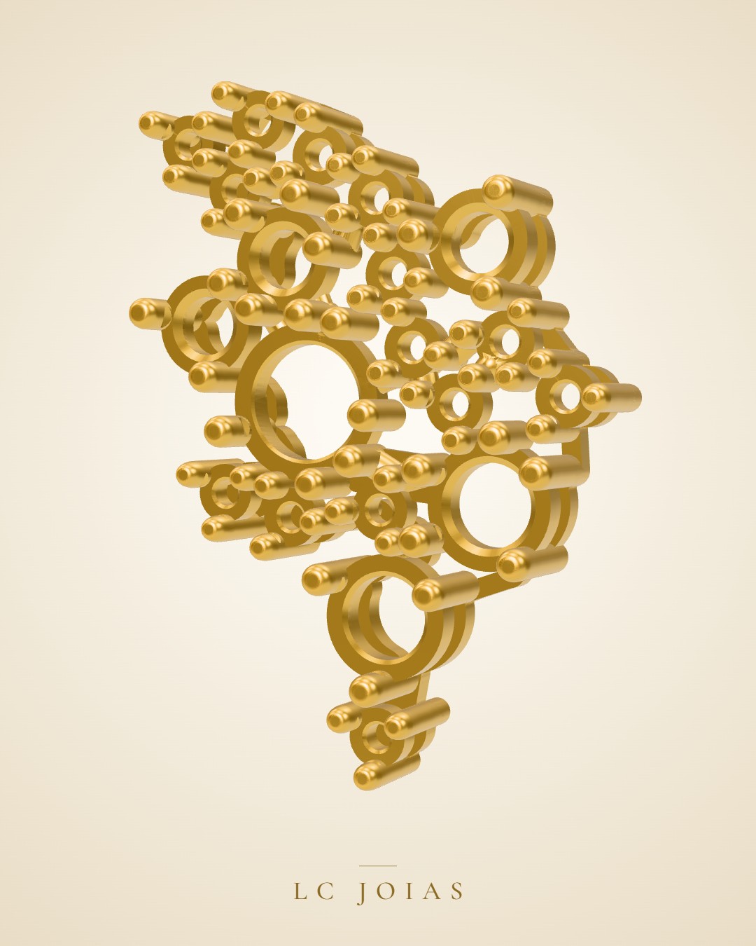 Brinco 8052 br espelhar em ouro