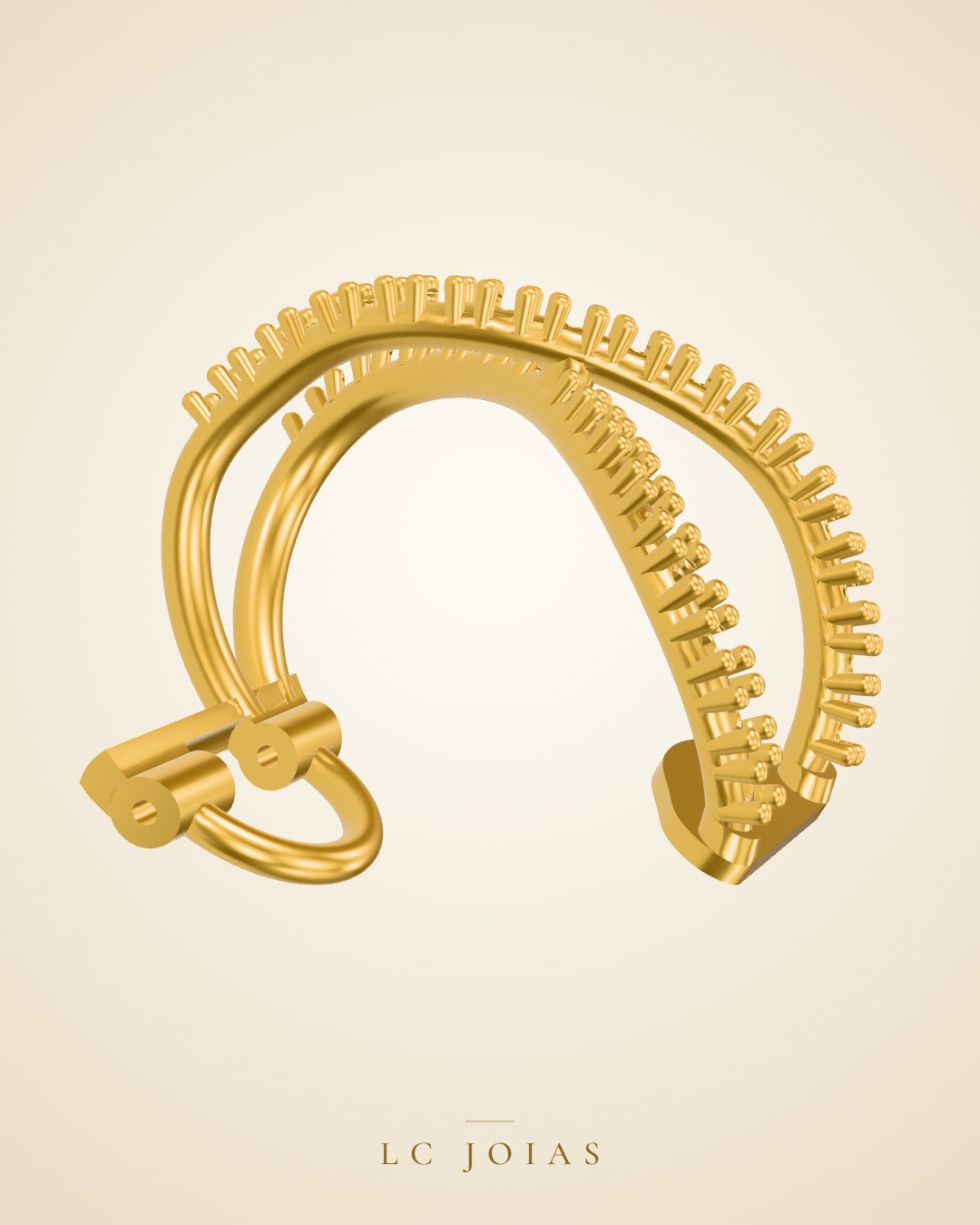 Brinco 7858 br espelhar em ouro