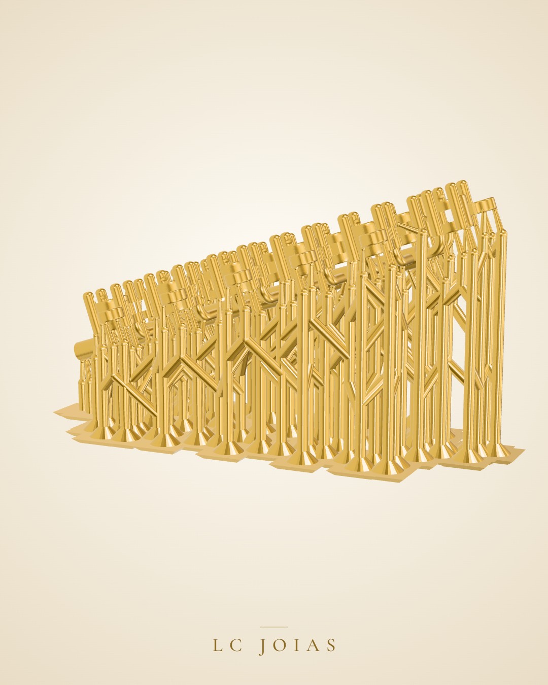 Colar d 0072 colar riviera em ouro