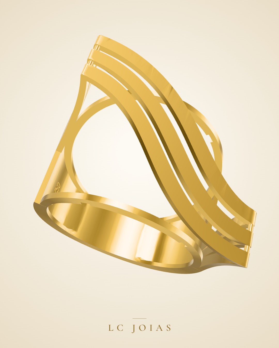 Anel 6233an em ouro