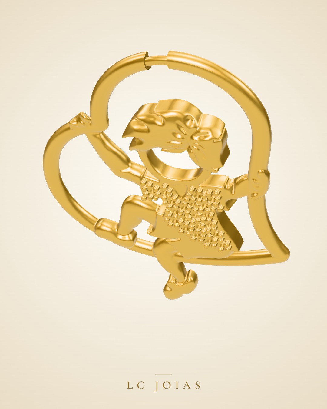 Pingente 7212 pg em ouro