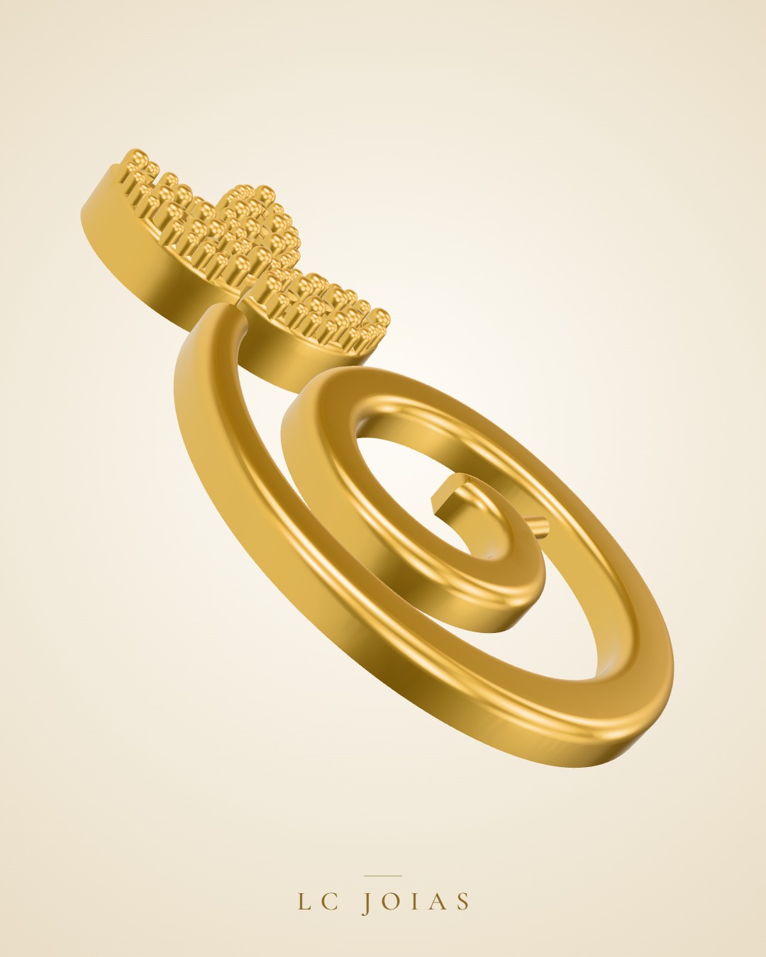 Brinco 1811 br lado b em ouro