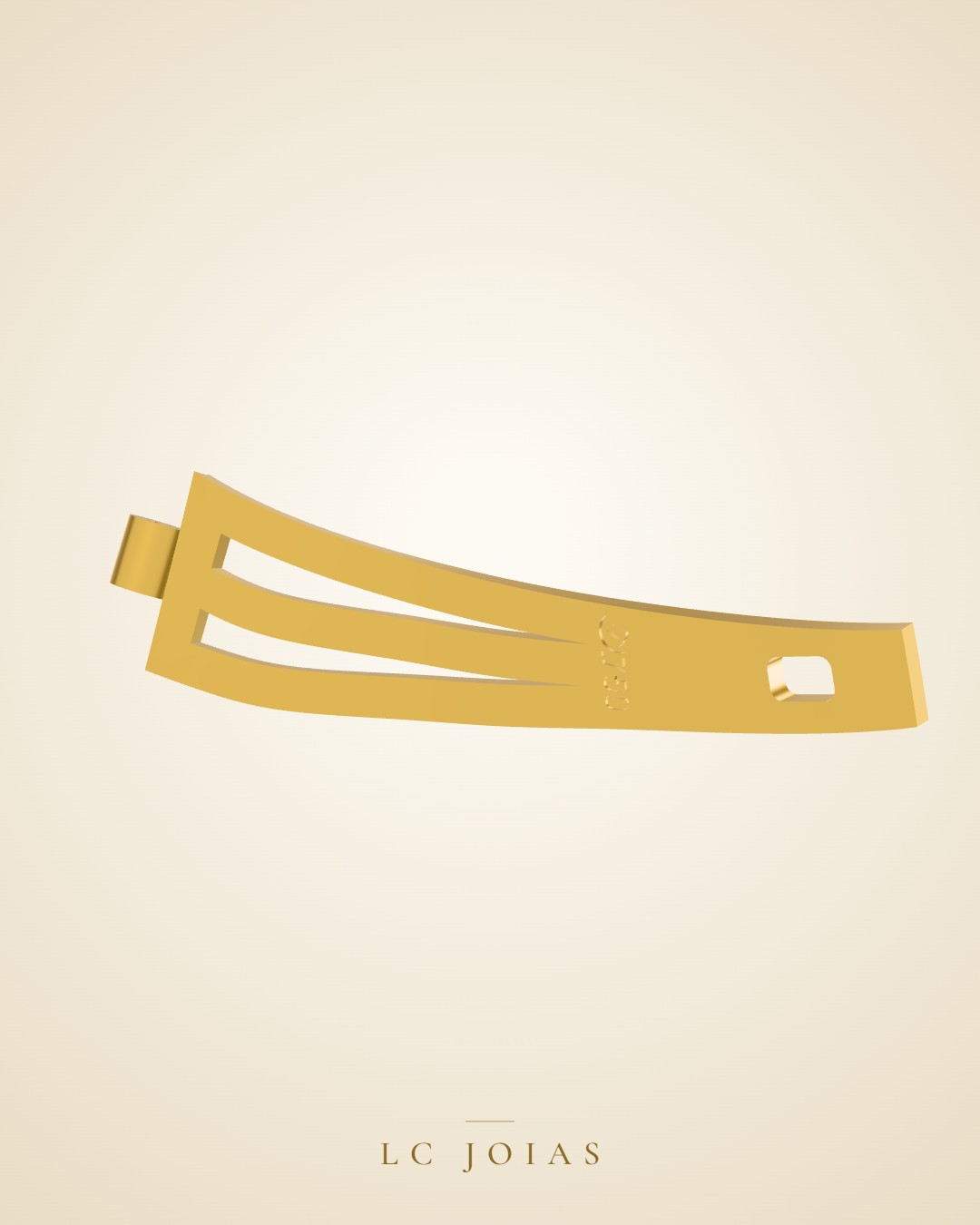 Brinco 8273 br a espelho em ouro