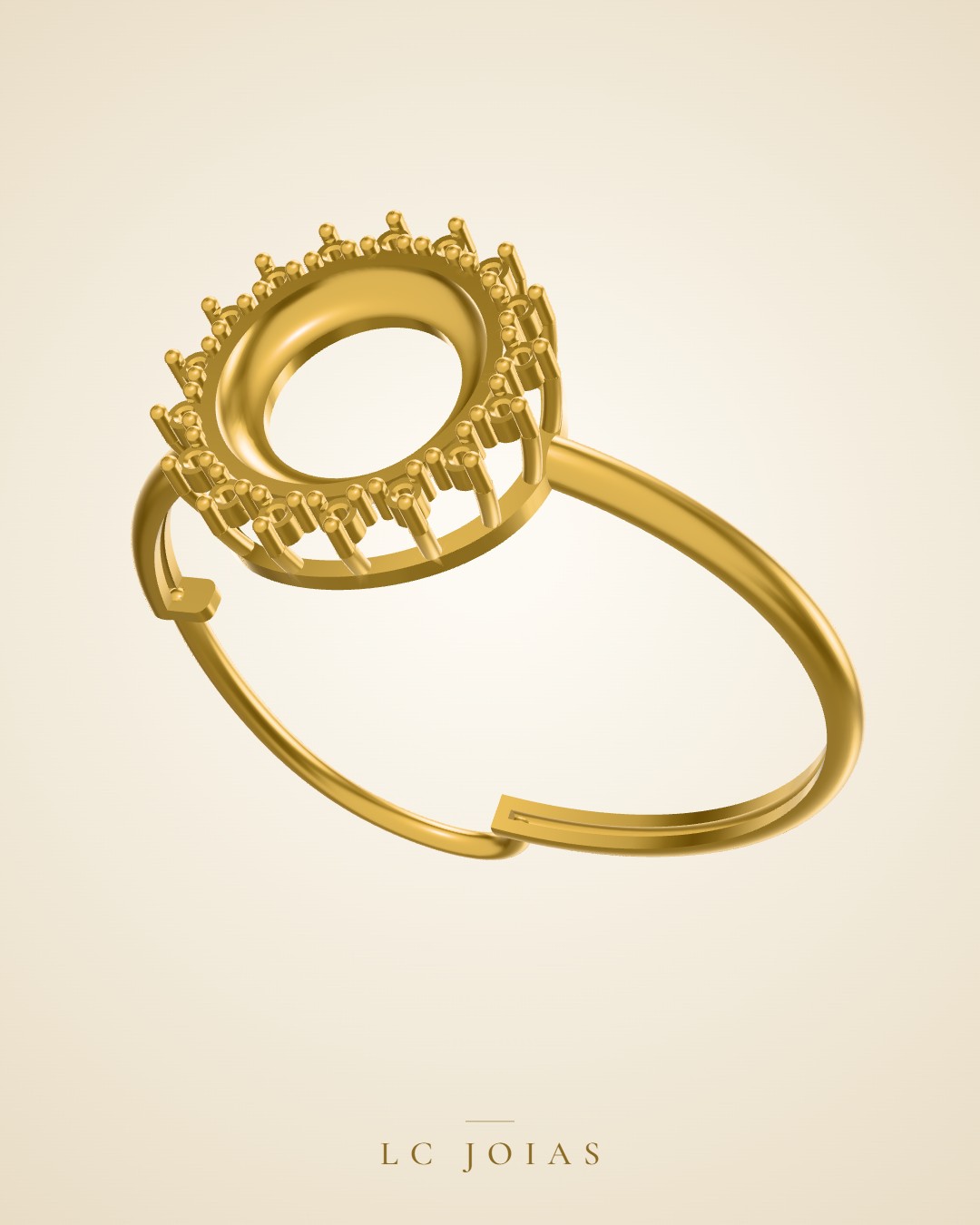 Brinco 1513 z br em ouro