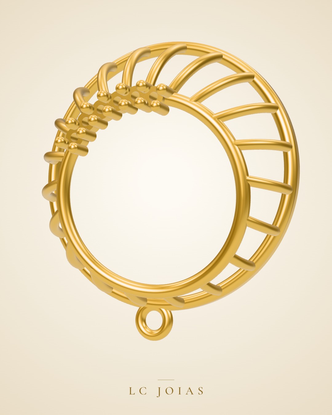 Brinco 8094 br a espelhar em ouro