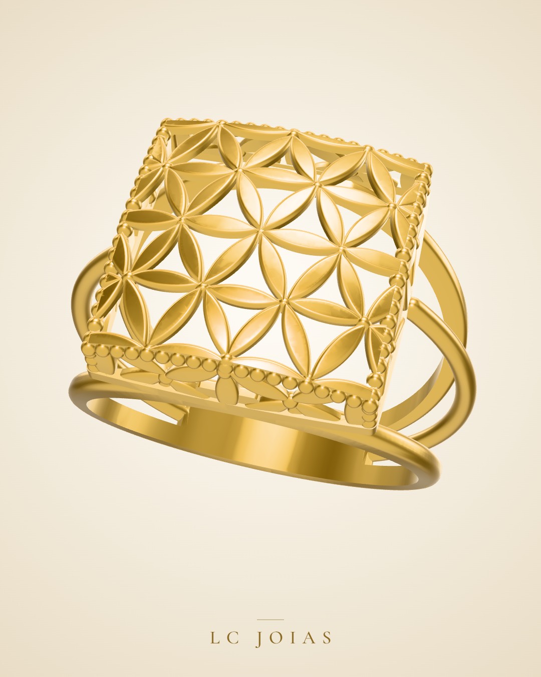 Anel 1750 an m em ouro