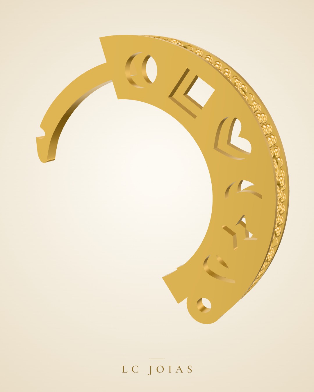 Brinco 7113 br colocar 2 em ouro