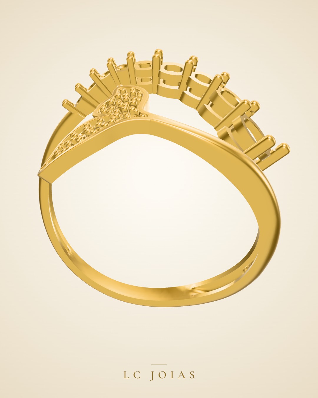 Anel 1473 z an em ouro