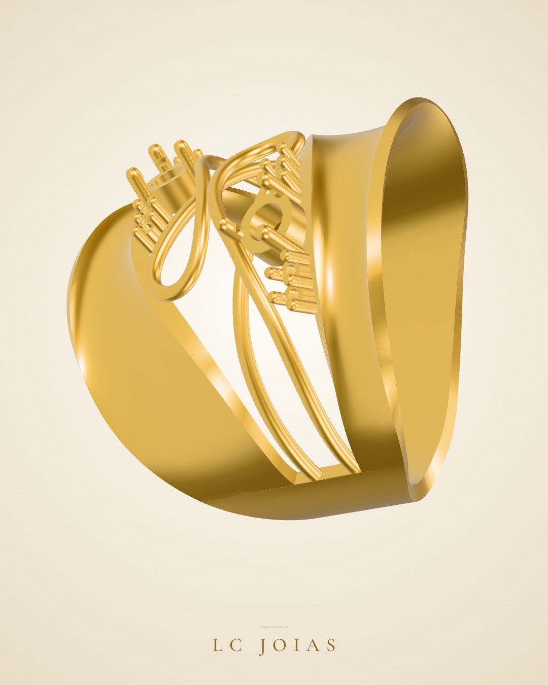 Anel 7625 an em ouro