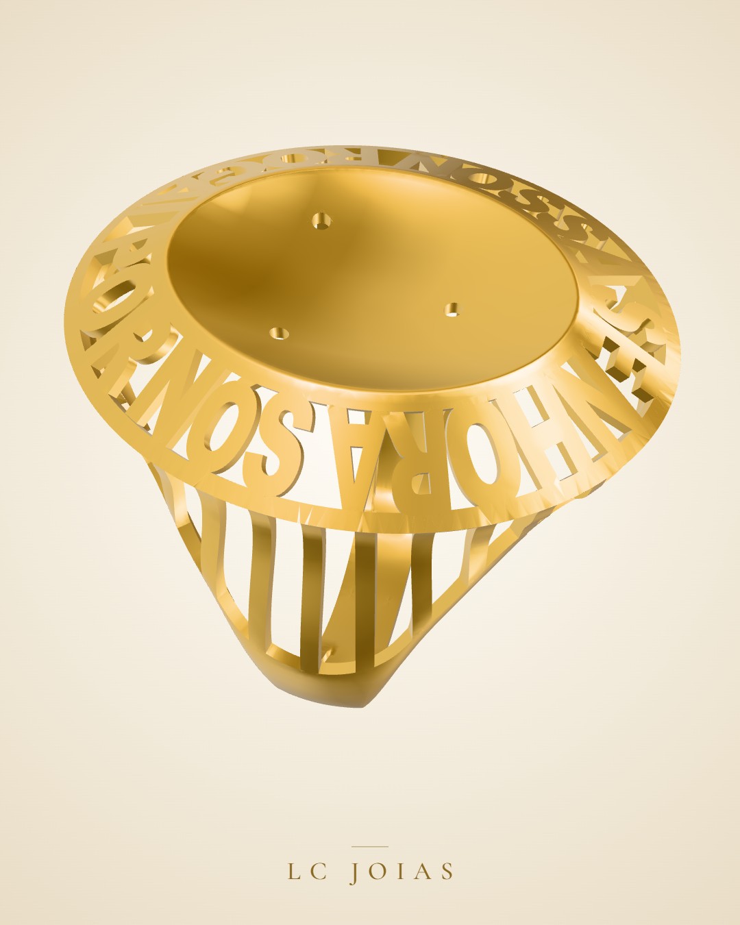 Anel 7052 an em ouro