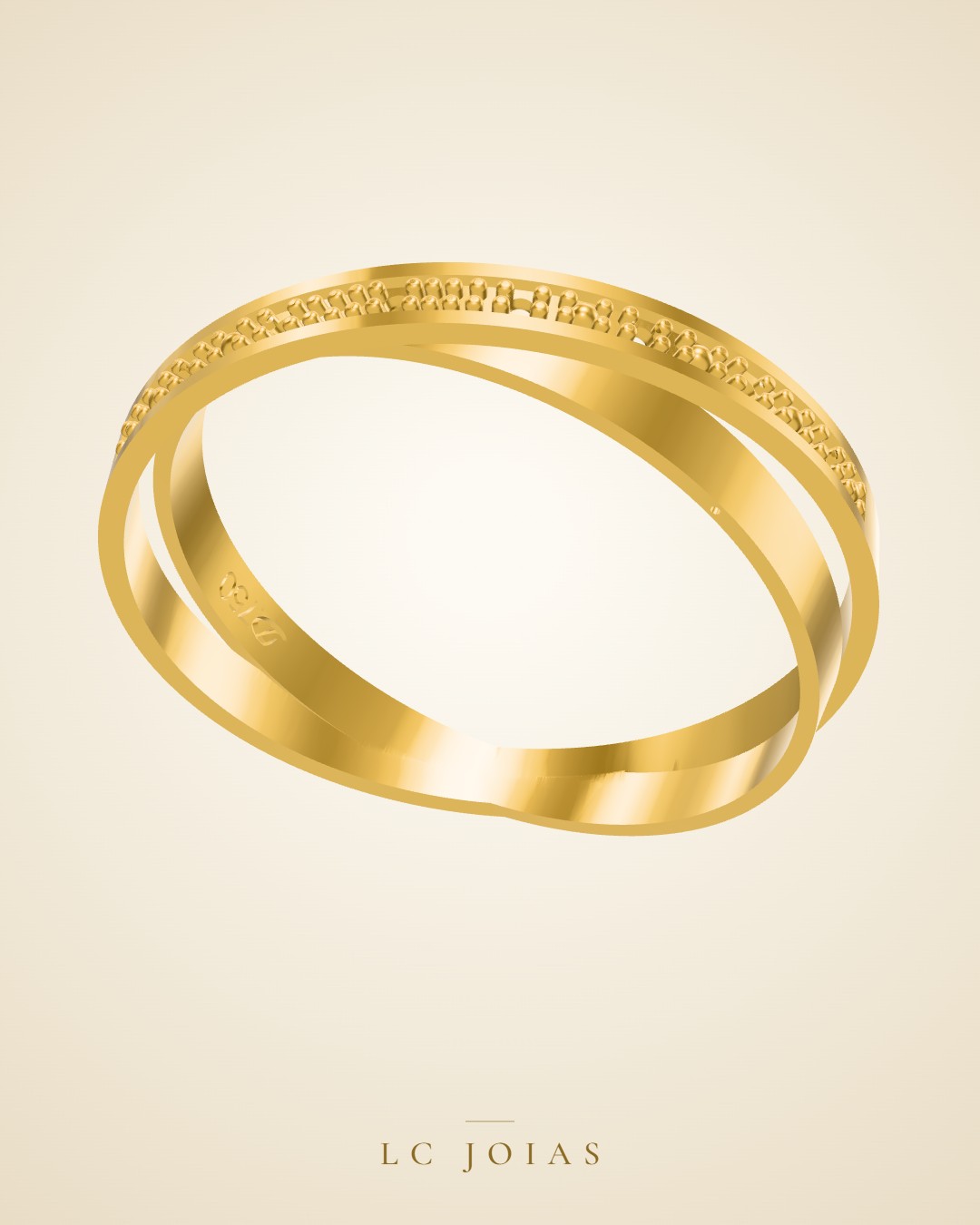 Anel 3640 anel aro em ouro
