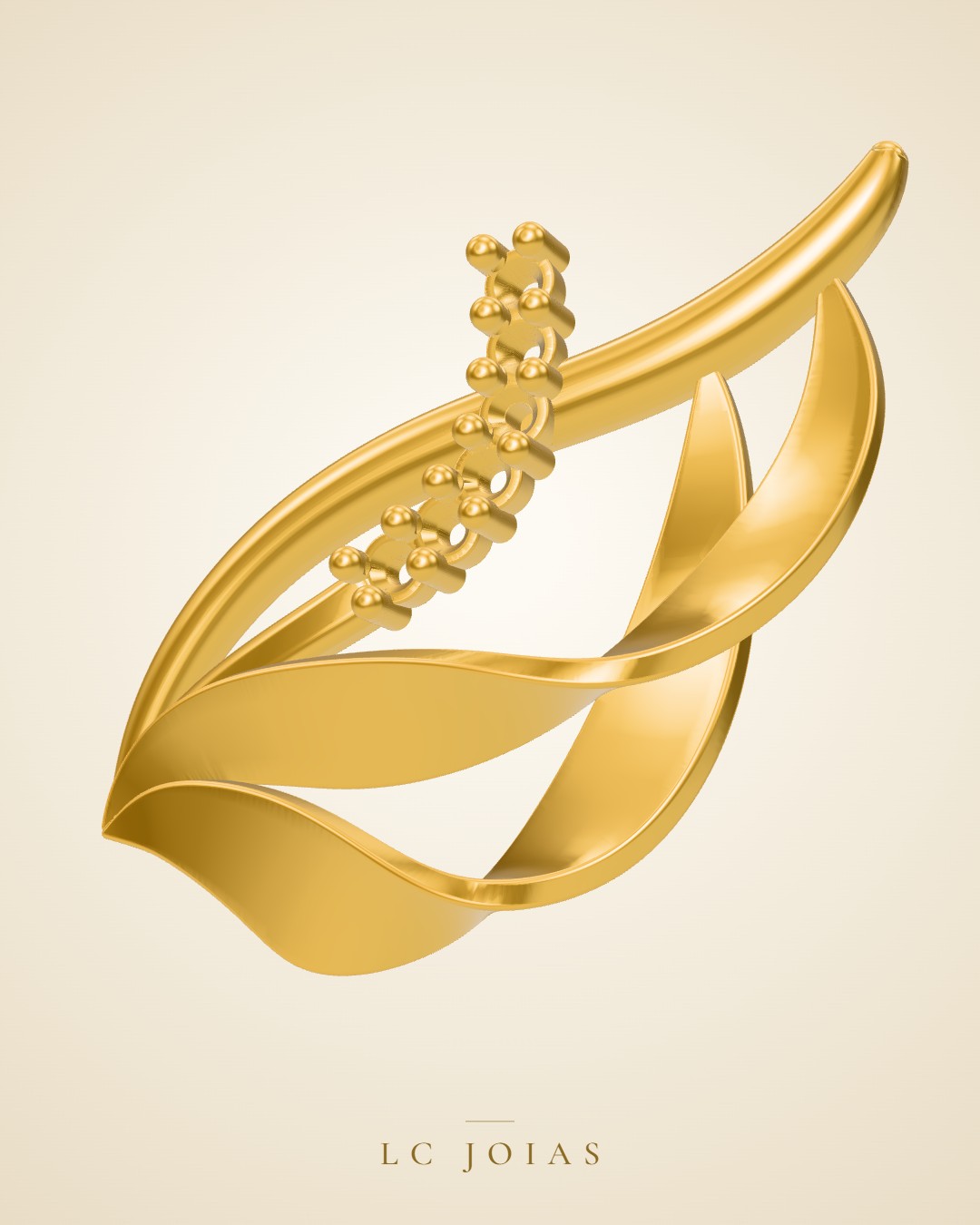 Brinco 7848 br espelho em ouro