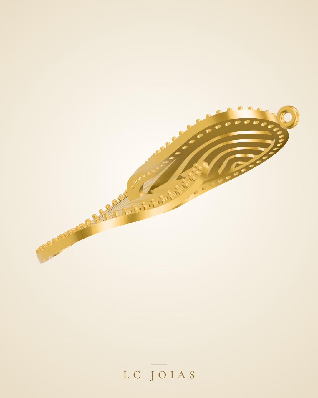 Brinco 6218br baixo em ouro