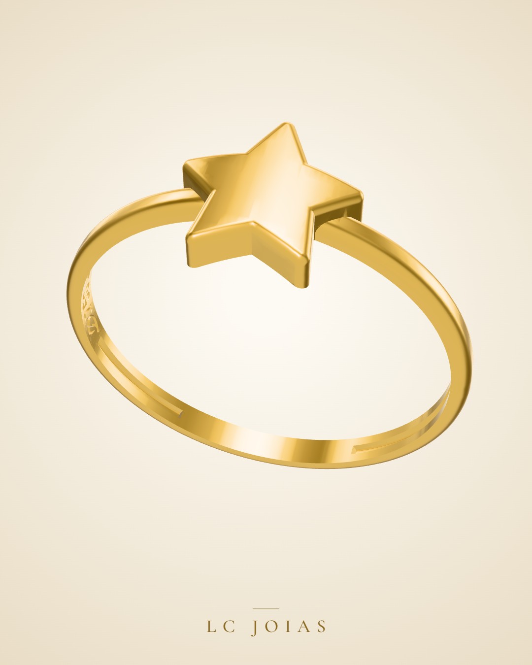 Anel 1785 an em ouro
