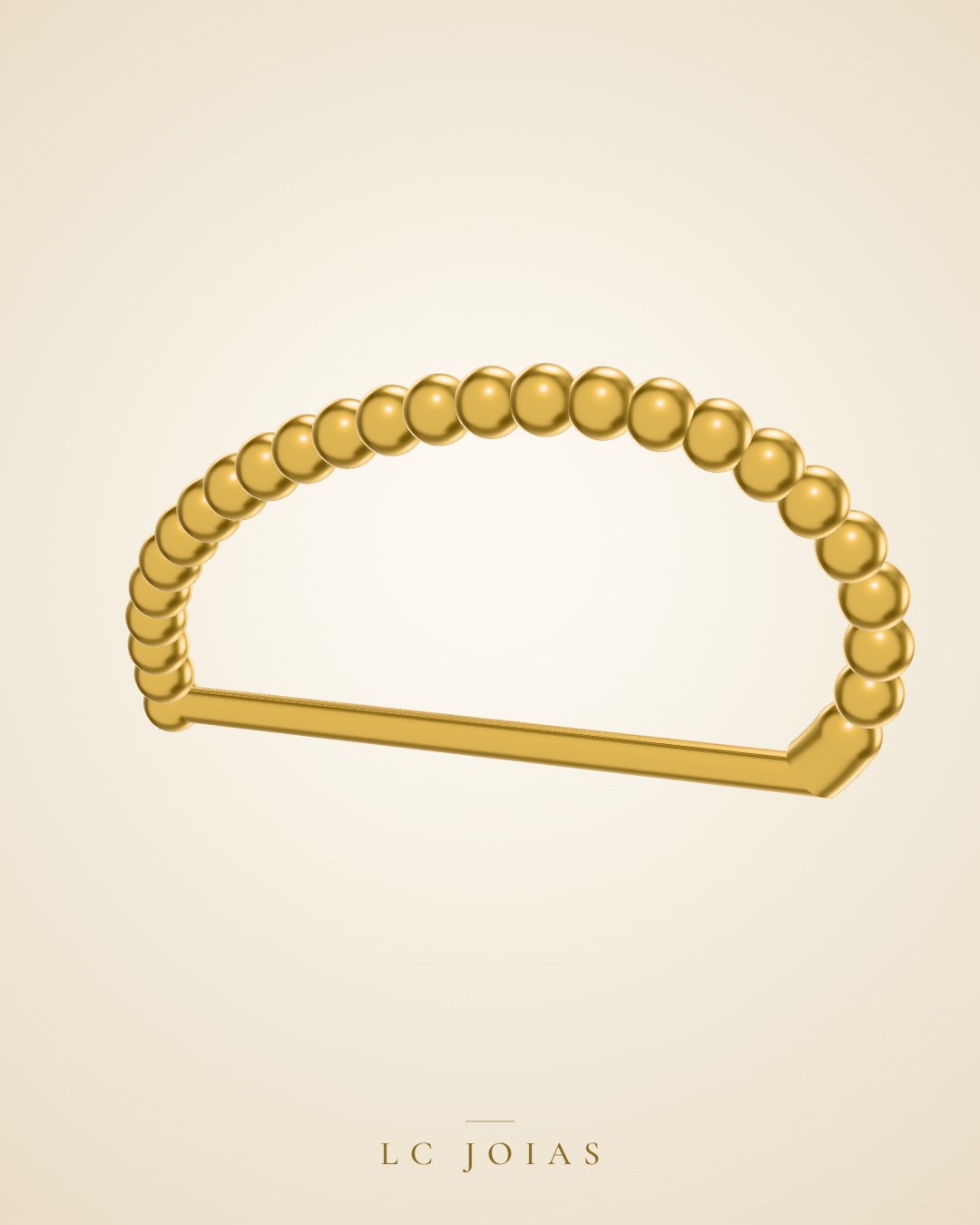 Brinco 7904 br espelhar b em ouro