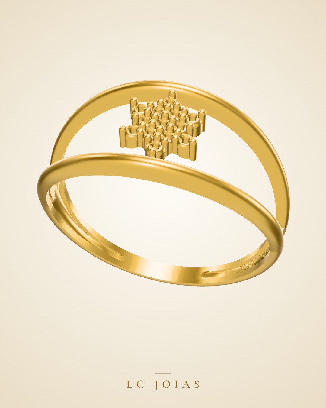 Anel 617 an em ouro