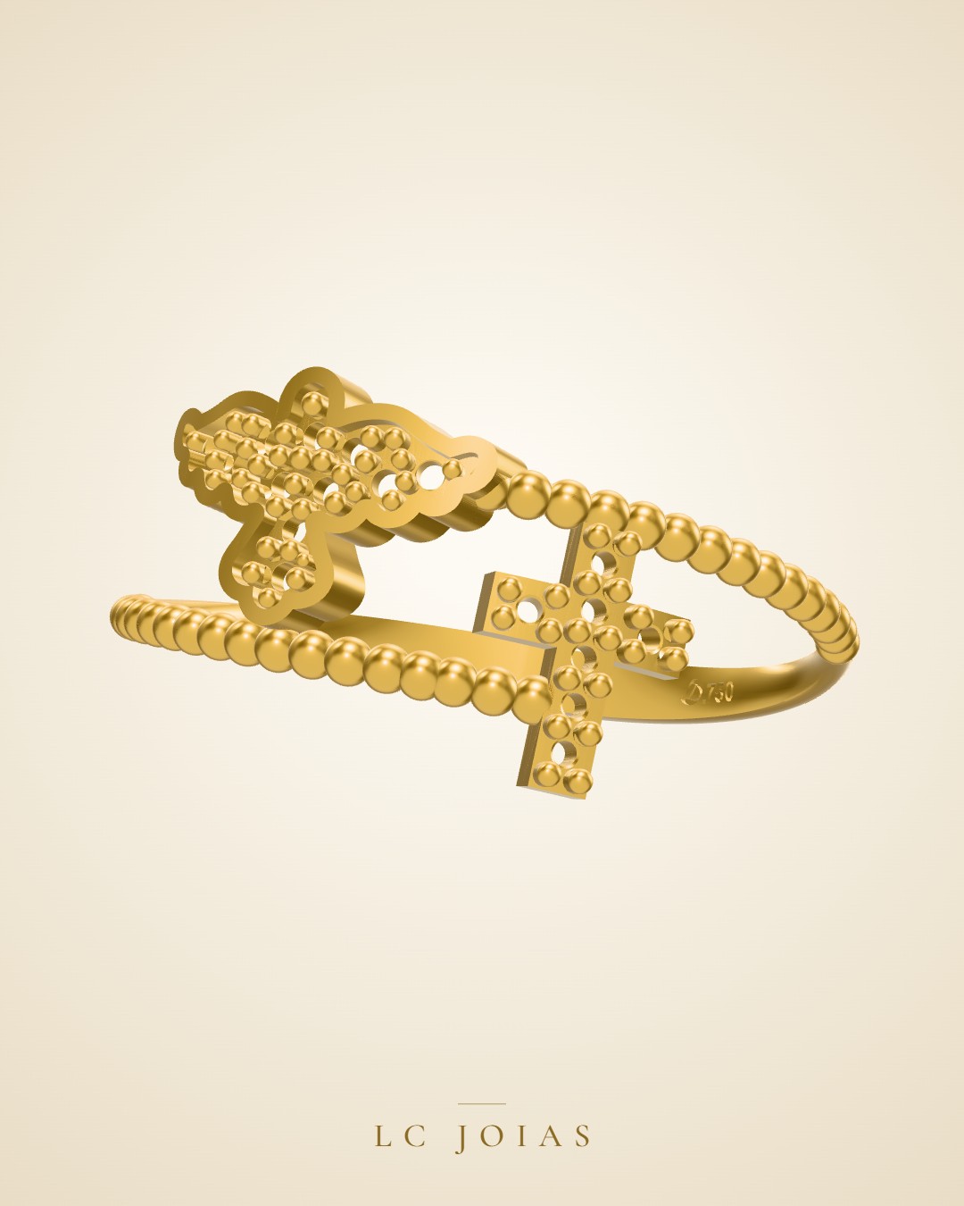 Anel 1252 z an em ouro