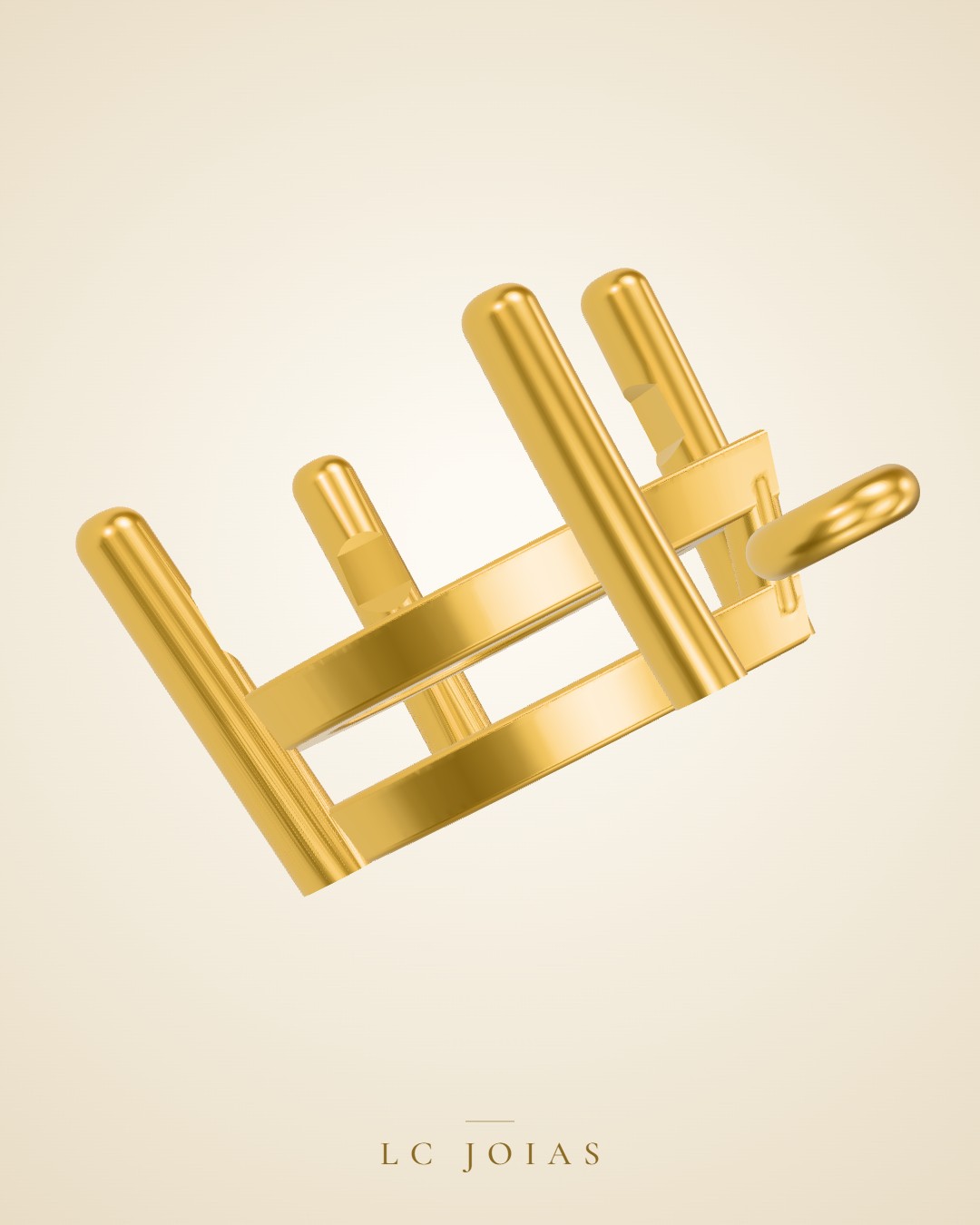 Brinco 7468 br gota 5x7 mm em ouro