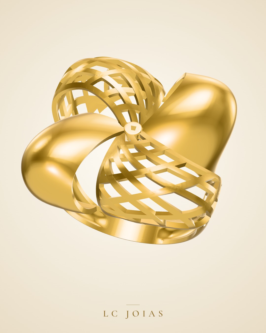 Anel 7107an em ouro