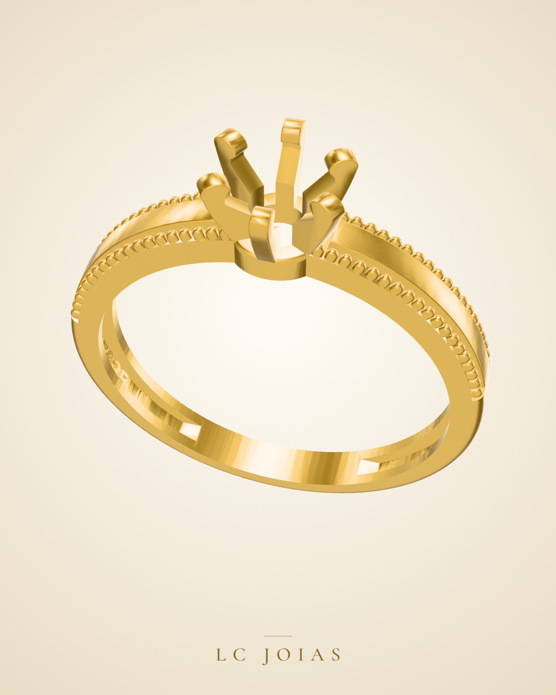 Anel ag 2347 an em ouro