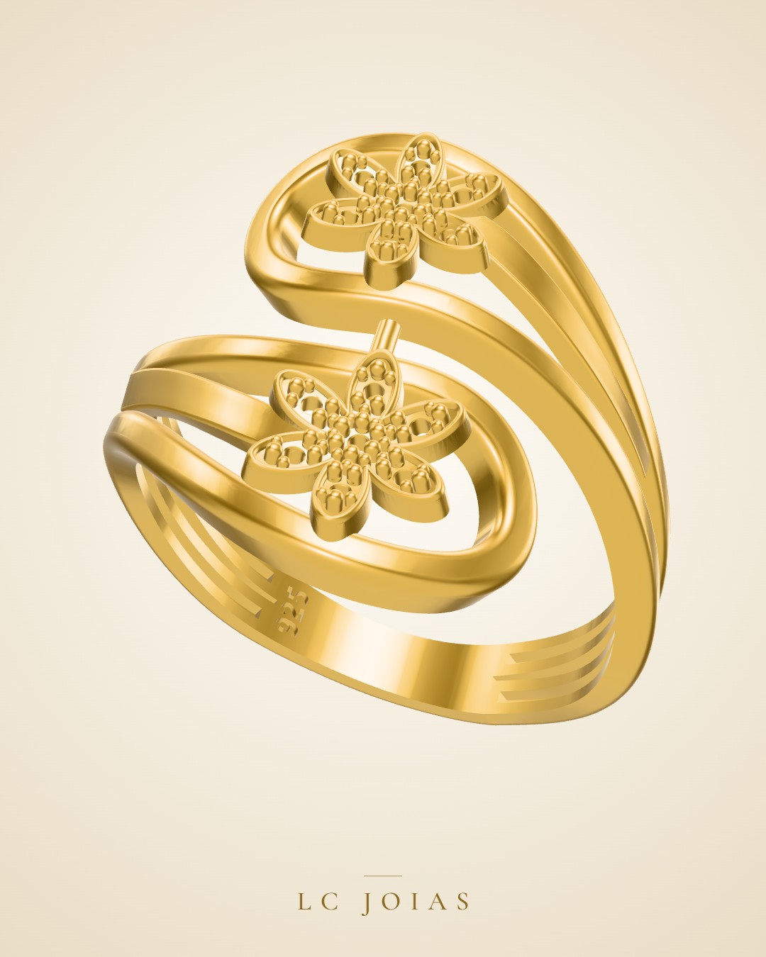Anel ag 2361 an em ouro