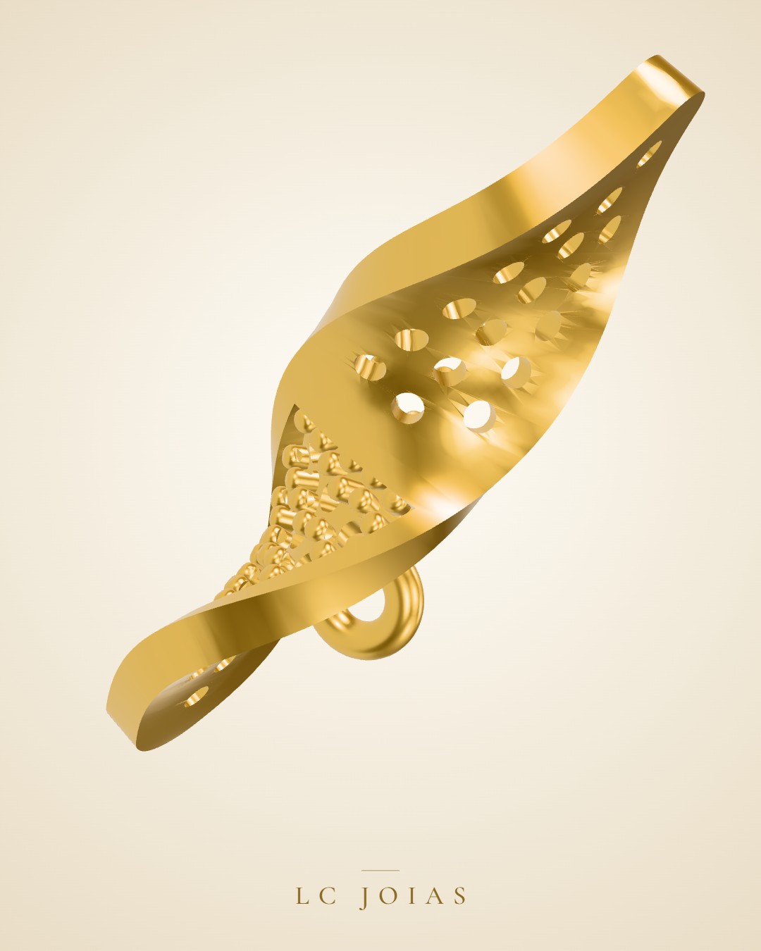 Brinco mirrored copy of 6293br em ouro
