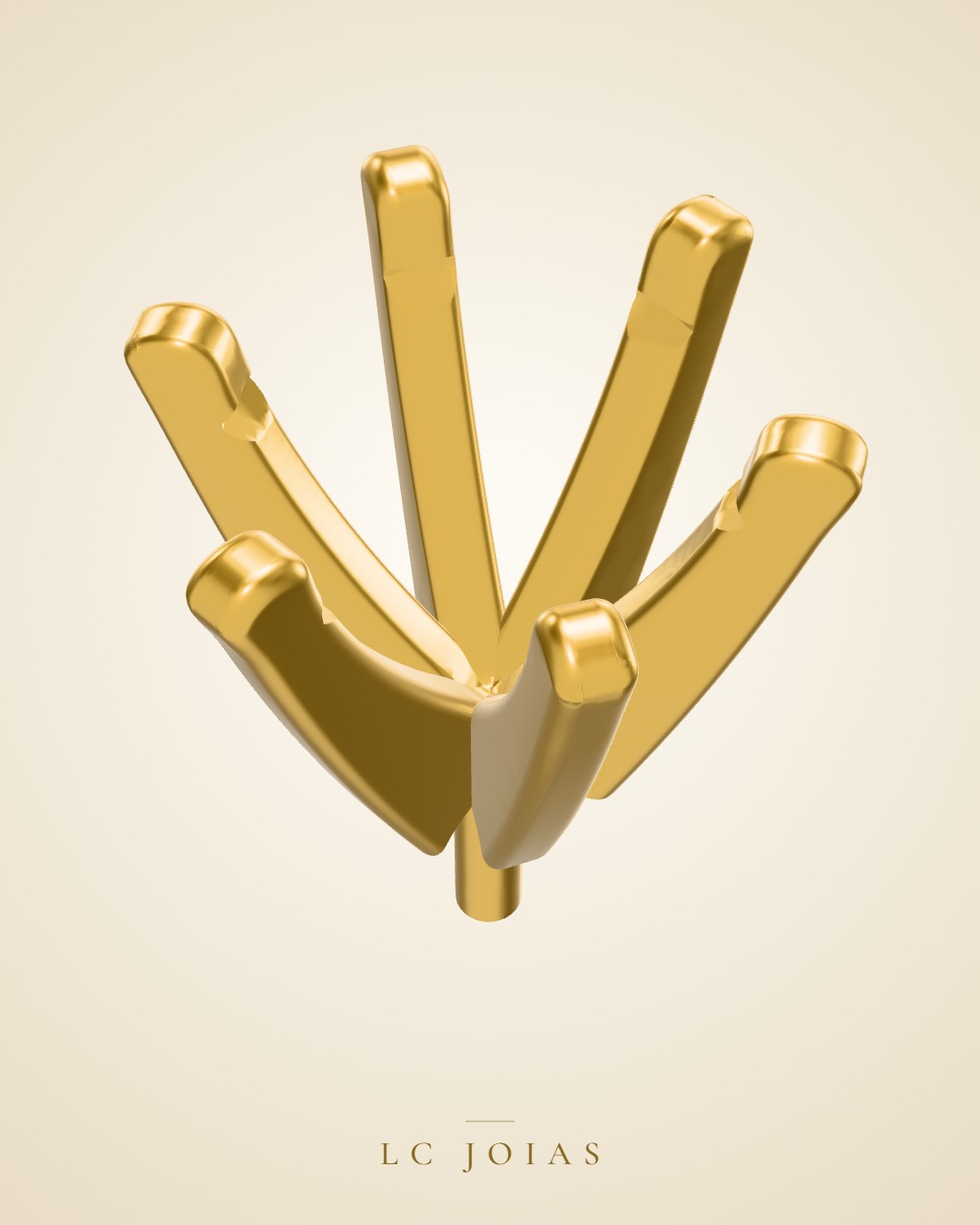Anel 0098 z an 6mm em ouro