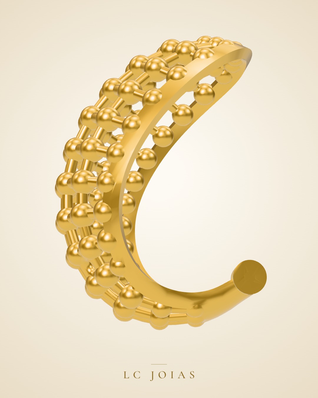 Brinco mirrored copy of 6236br em ouro