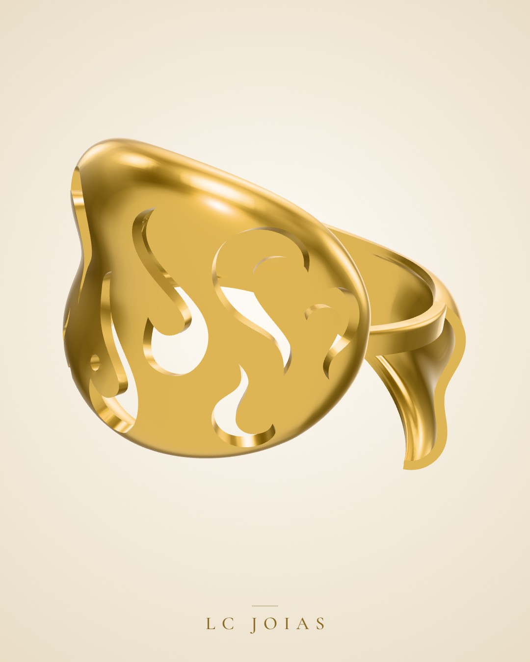 Anel 6219an em ouro