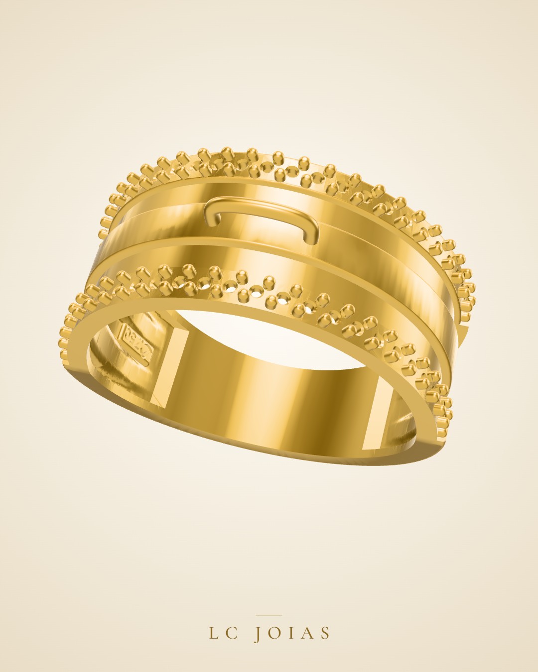 Anel anel boneco encomenda n17 em ouro
