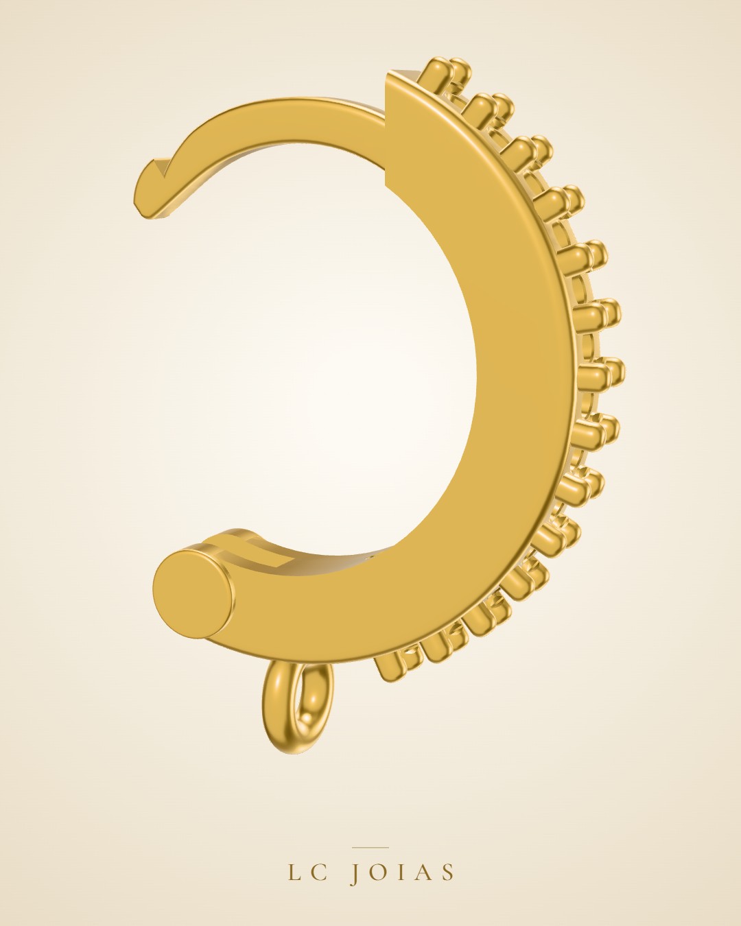 Brinco br argola ok em ouro
