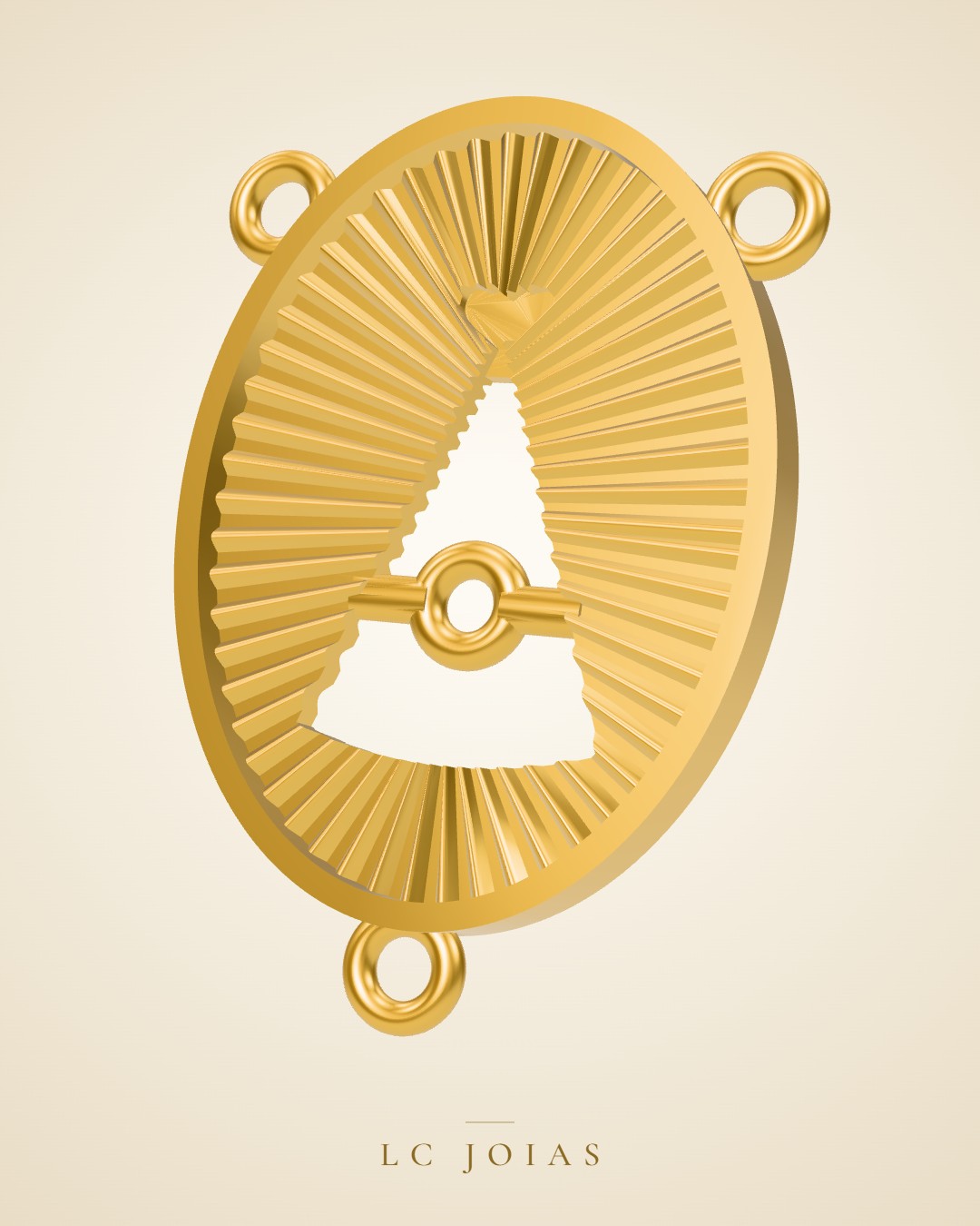 Pingente 7736 pg em ouro