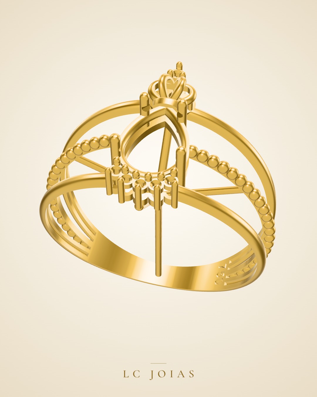 Anel d 0026 an em ouro