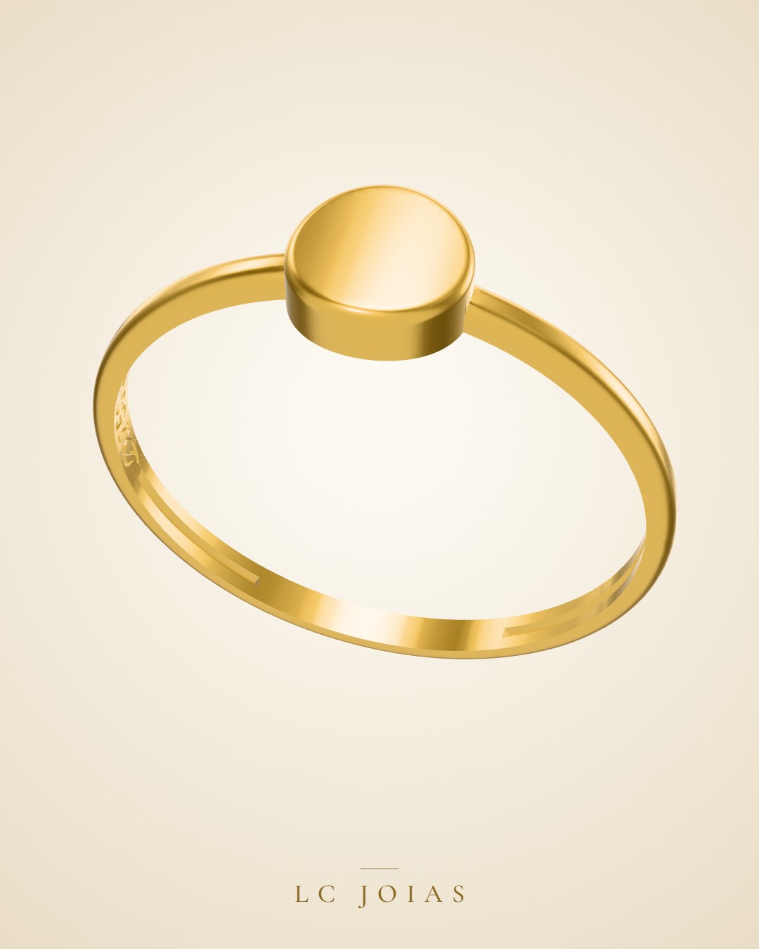 Anel 1783 an em ouro