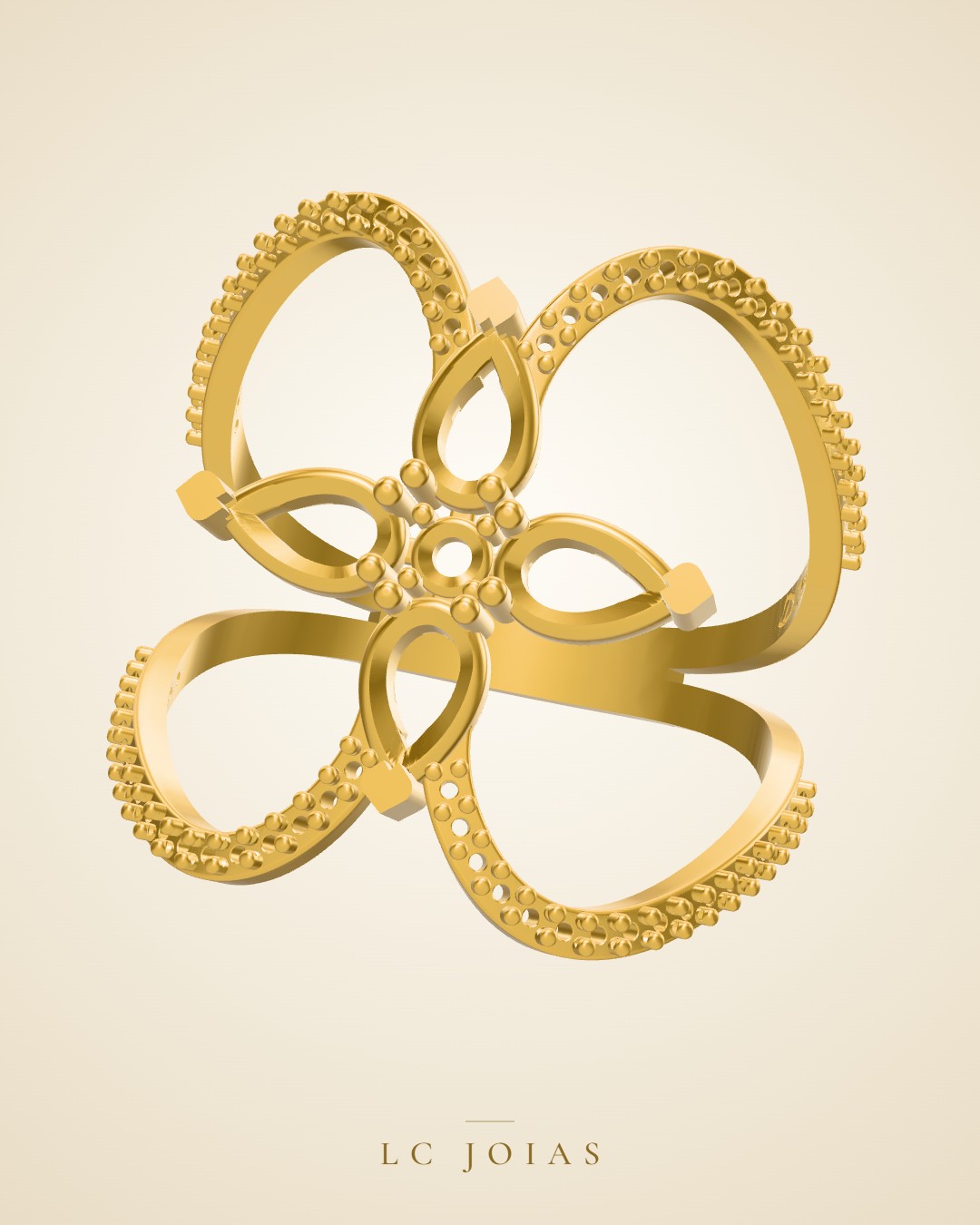 Anel 7172an em ouro