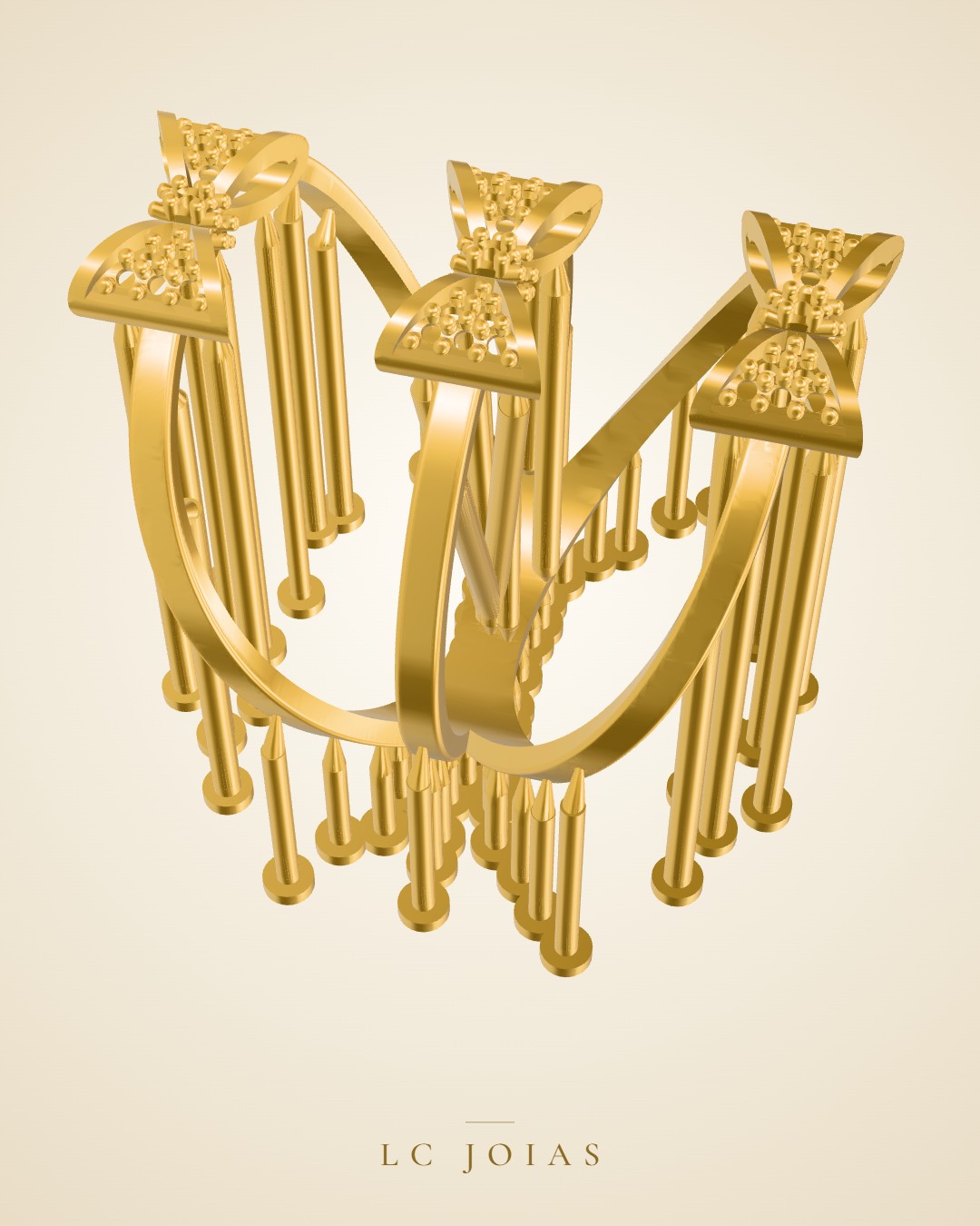 Anel 891an em ouro