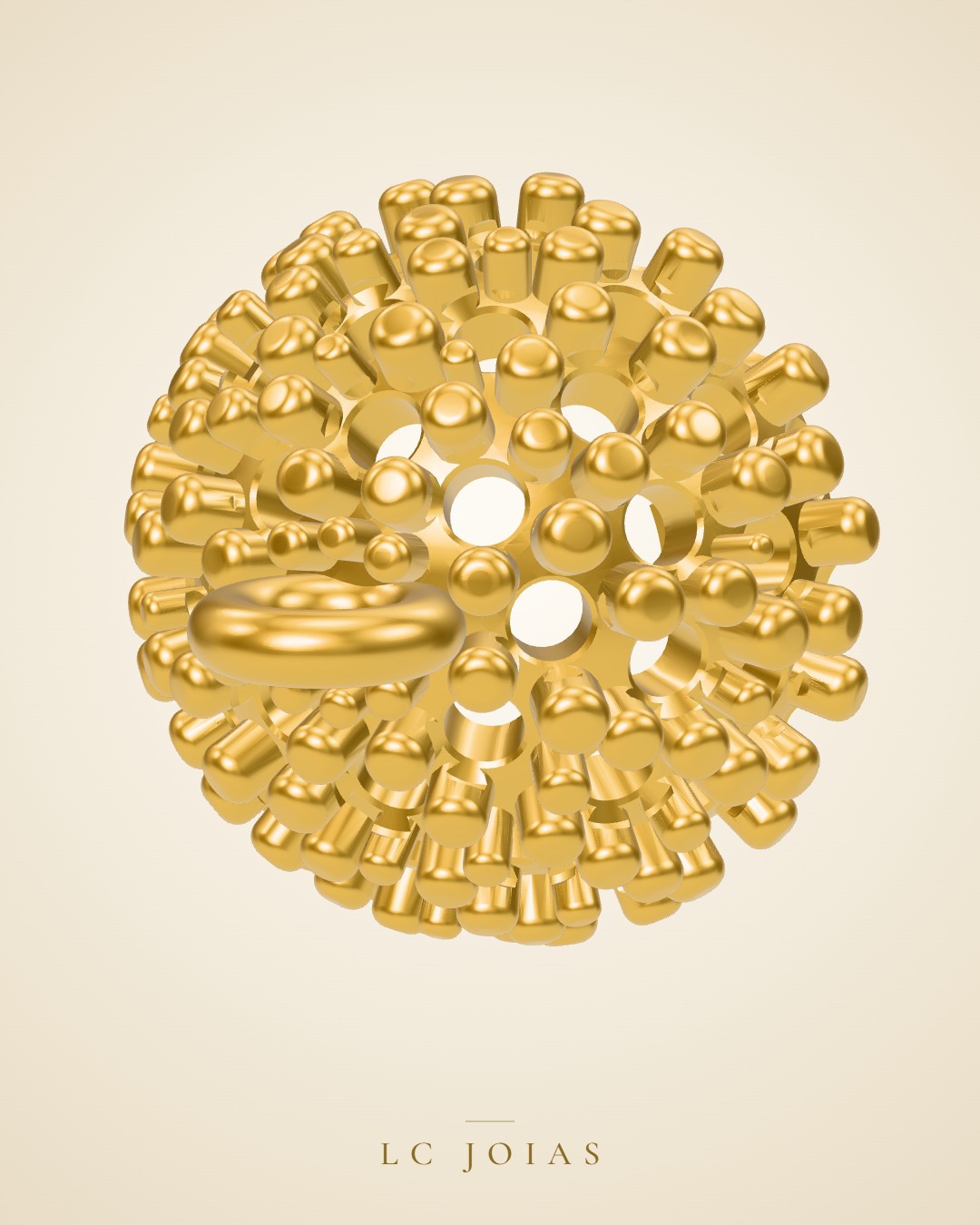 Pulseira 7695 pul 7 mm a 2 em ouro