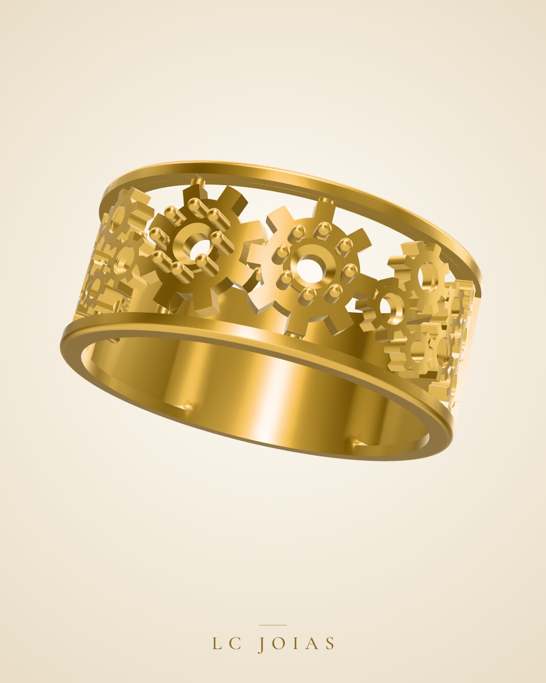 Anel 1519 z an em ouro