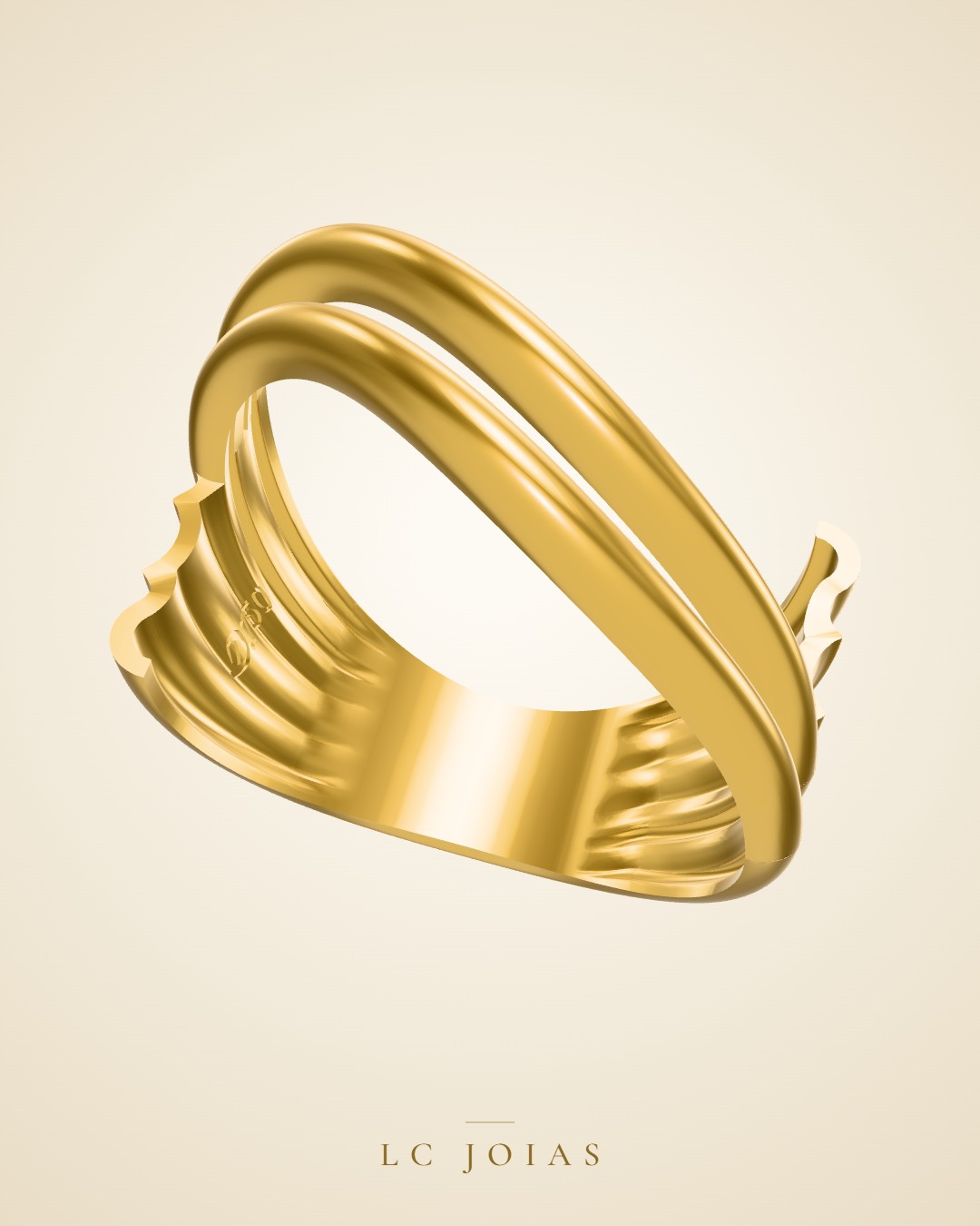 Anel 6249an em ouro