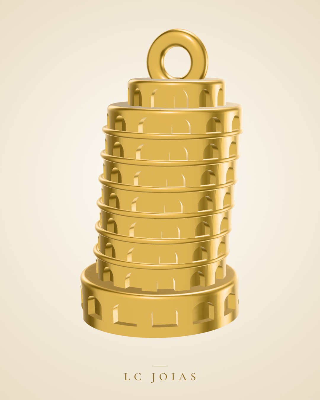 Berloque 867 ber em ouro