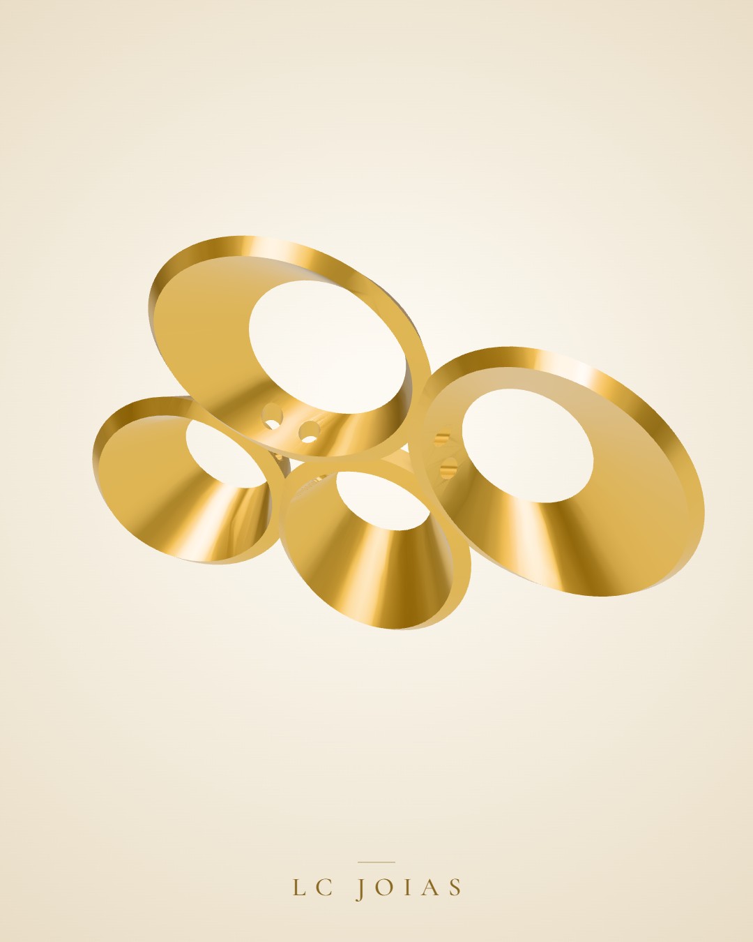 Brinco 6834 br em ouro