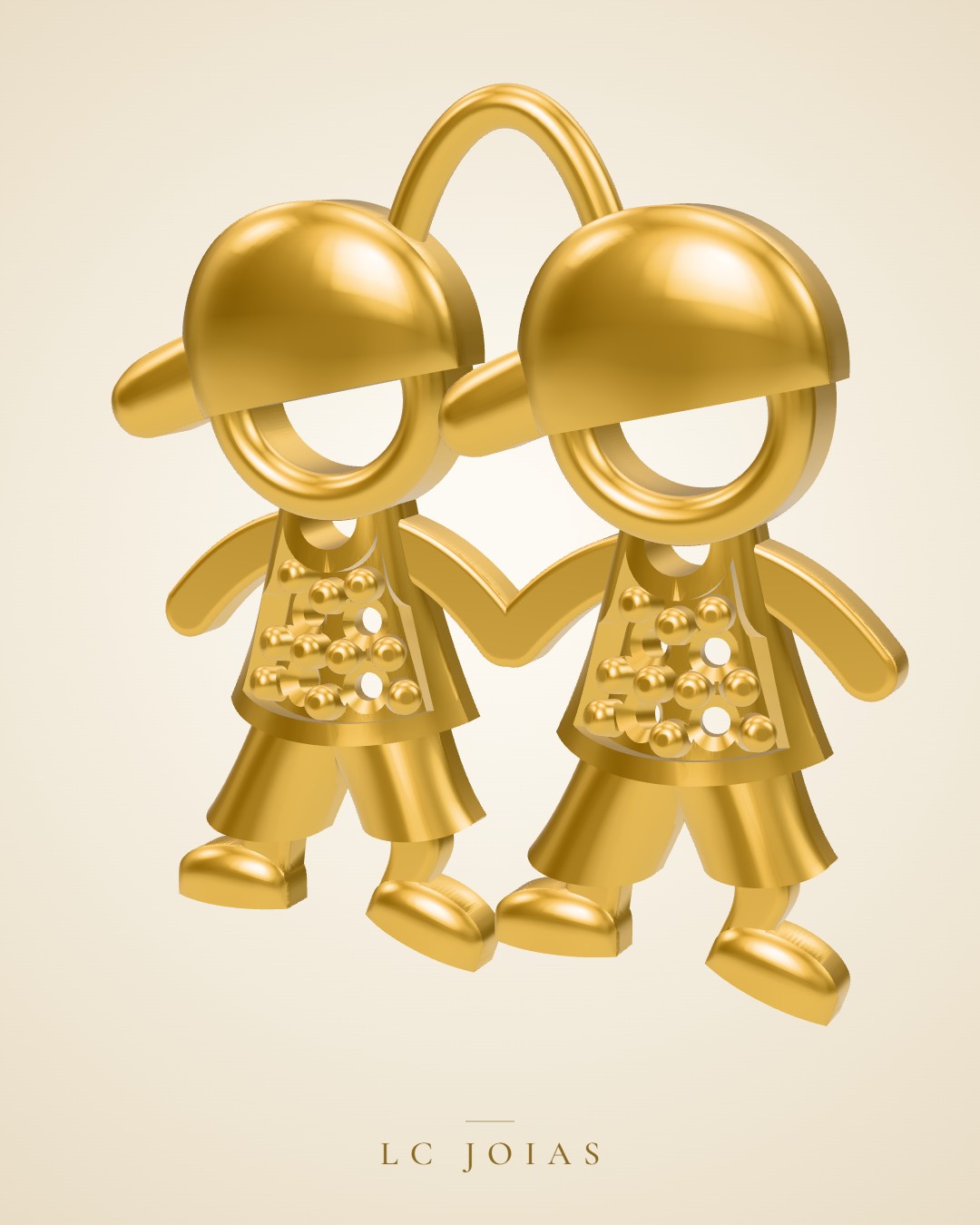Pingente 7334 pg em ouro