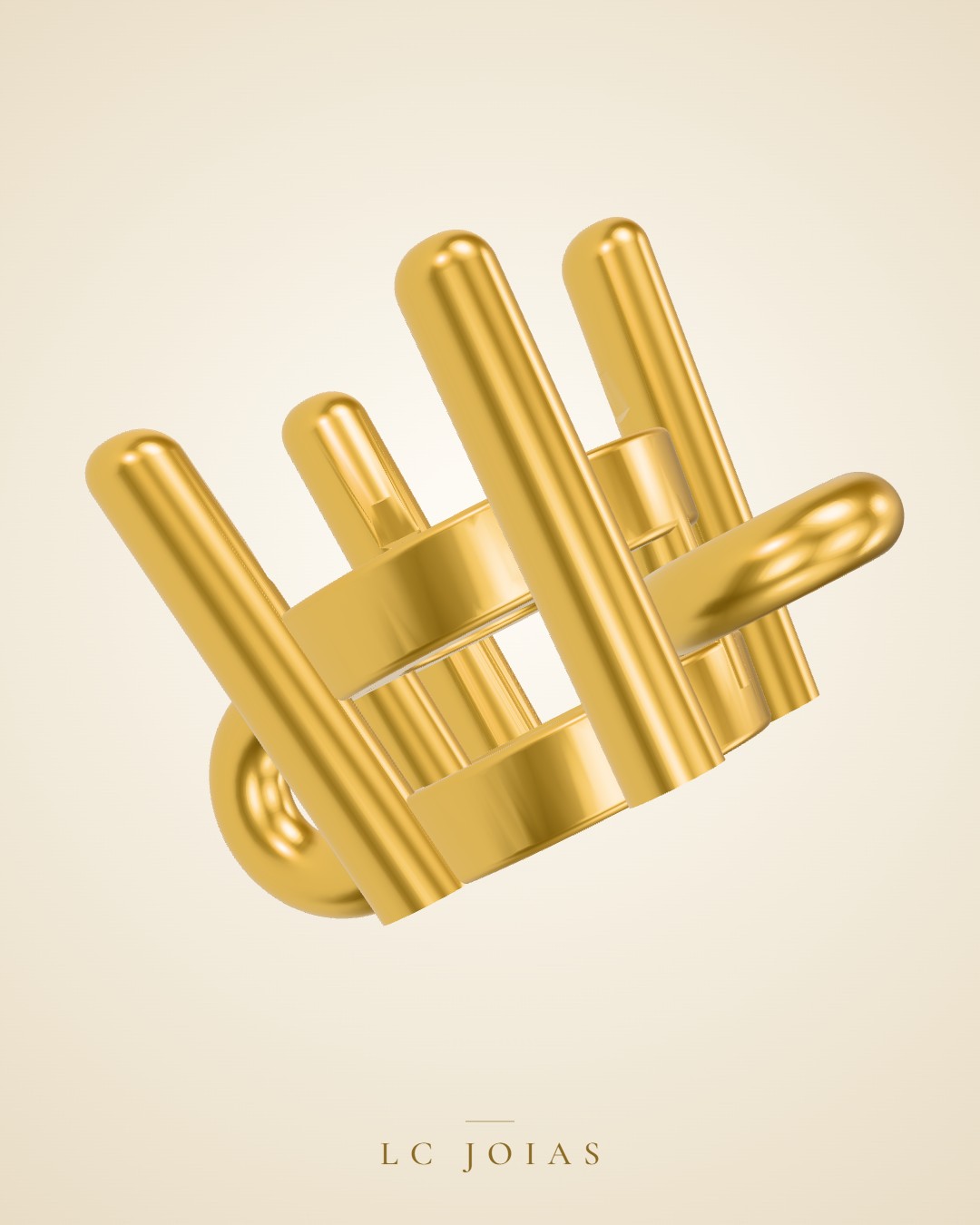 Pingente 7468 pg 3 mm em ouro