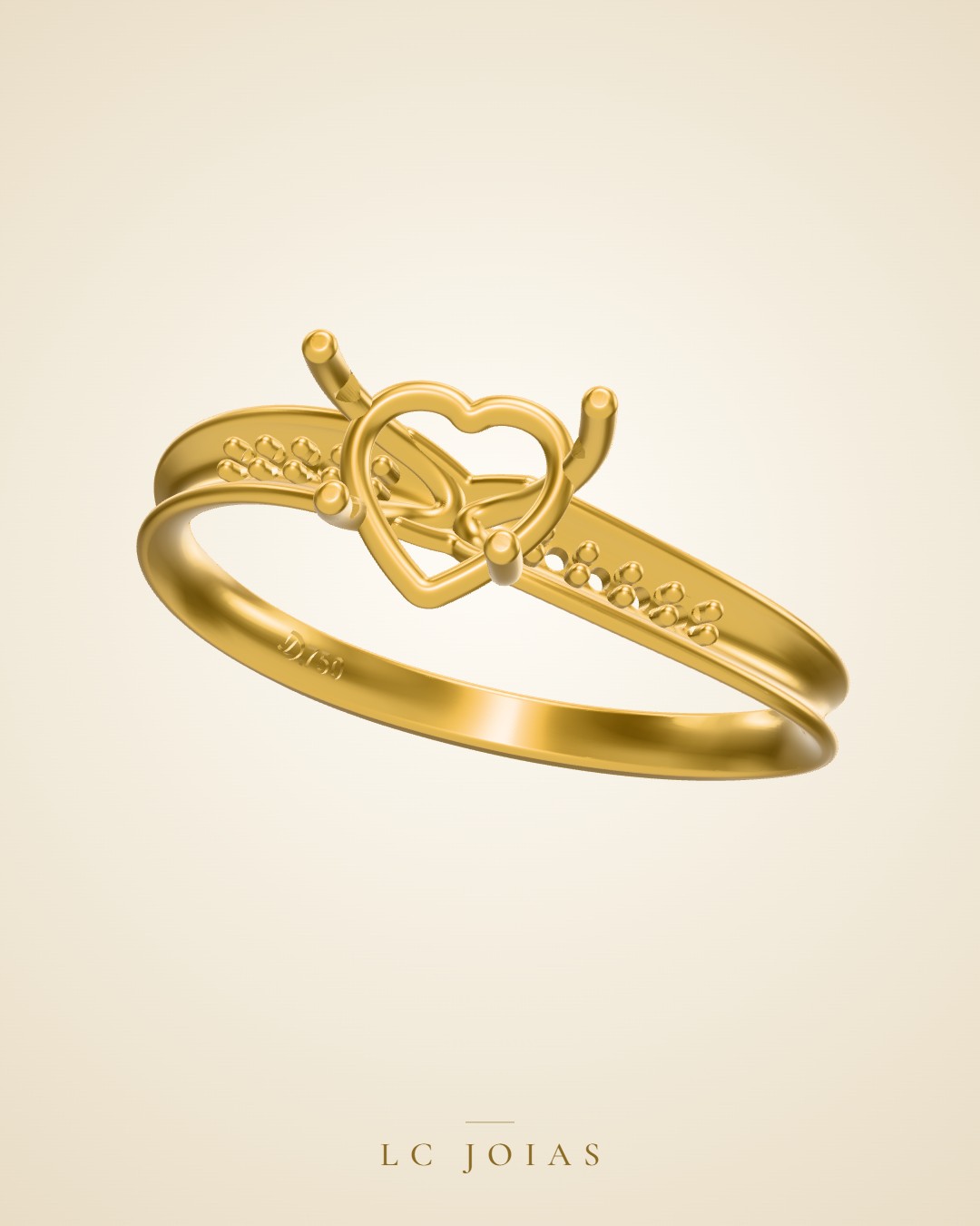 Anel 1201 z an em ouro
