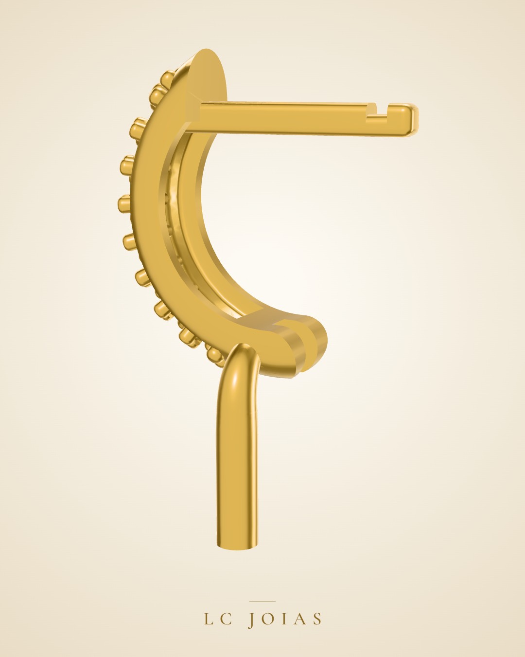 Brinco d 0127 br 10mm em ouro