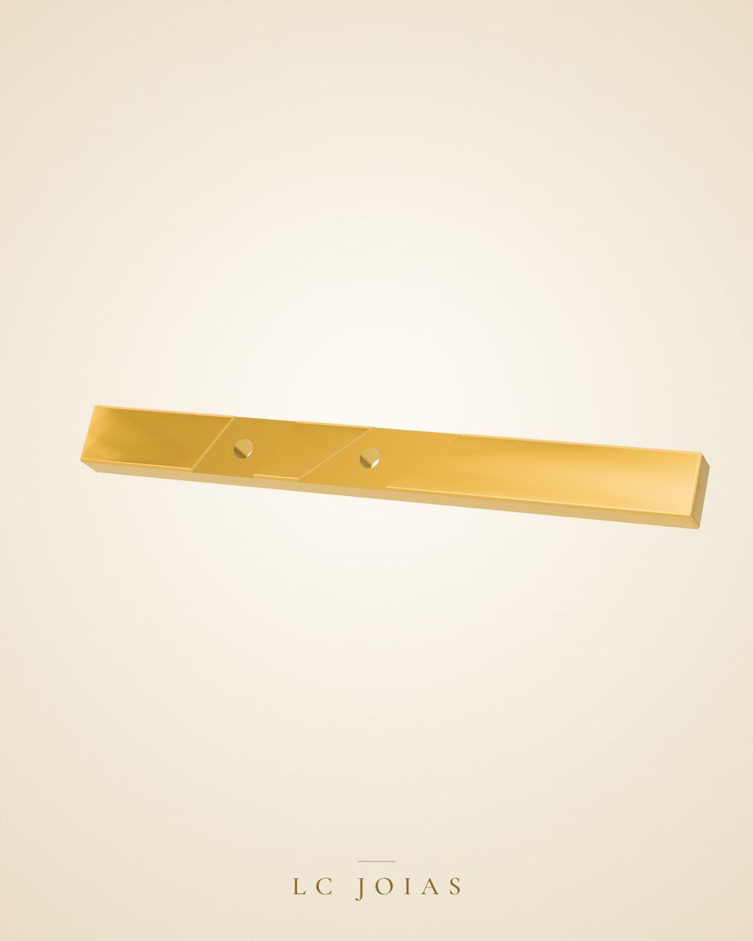 Brinco 7596 br aplique(espelho) em ouro