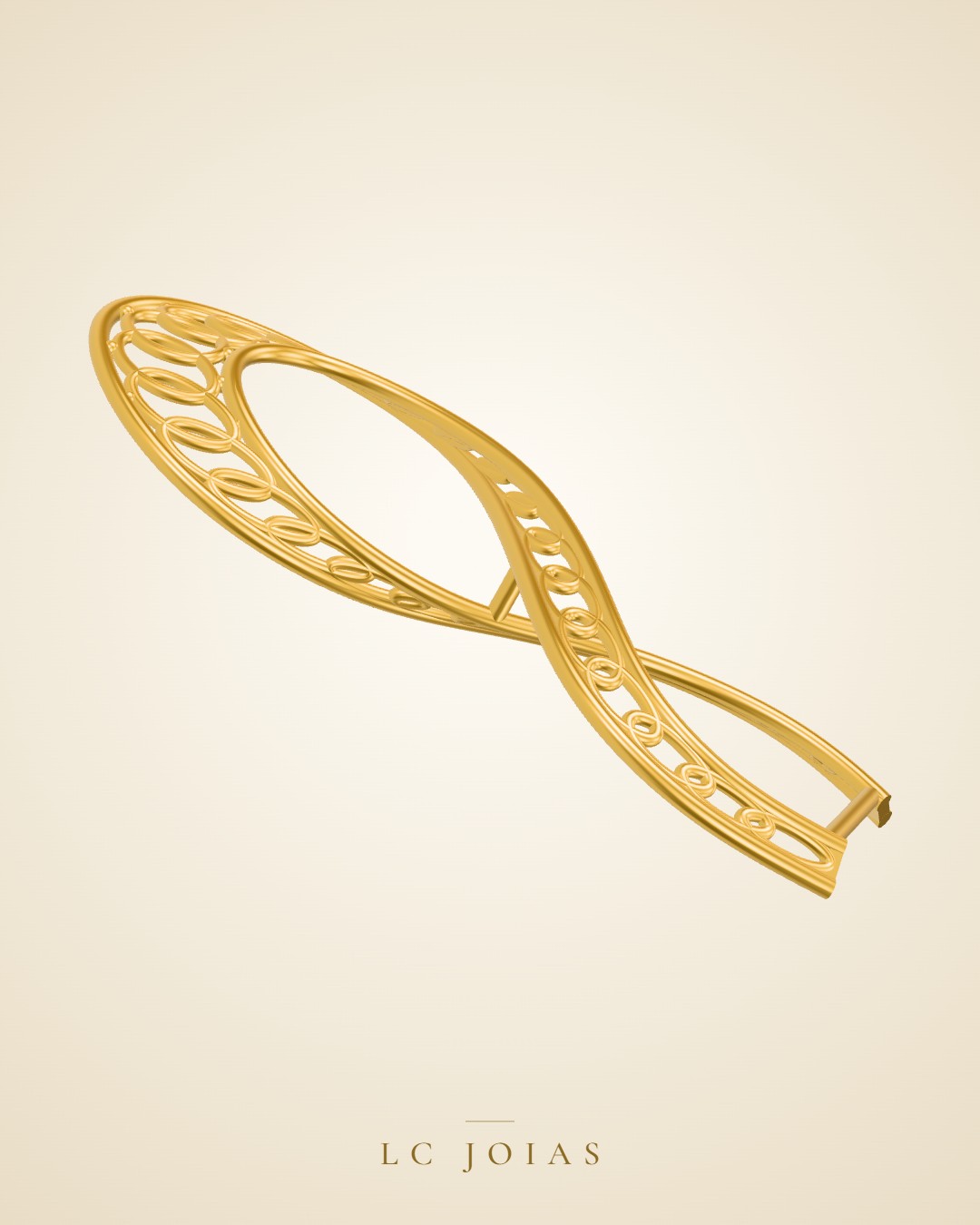 Brinco 7783 br espelho em ouro
