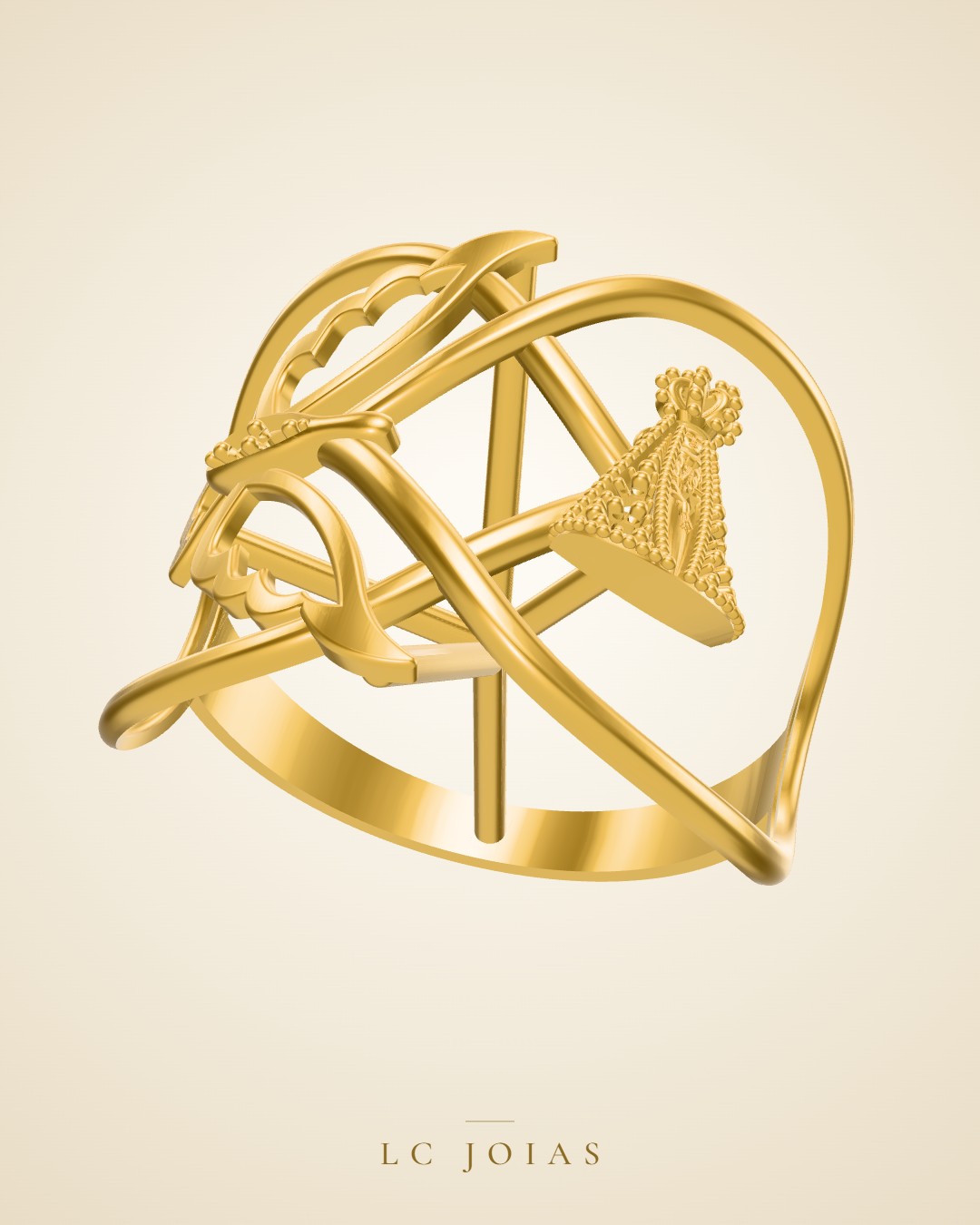 Anel d 0073 an em ouro