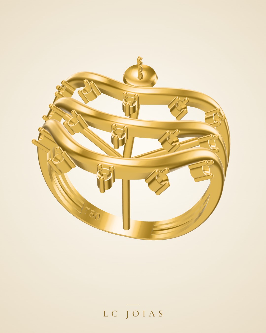 Anel d 0054 an em ouro