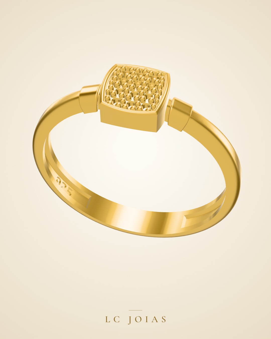 Anel ag 2344 an em ouro